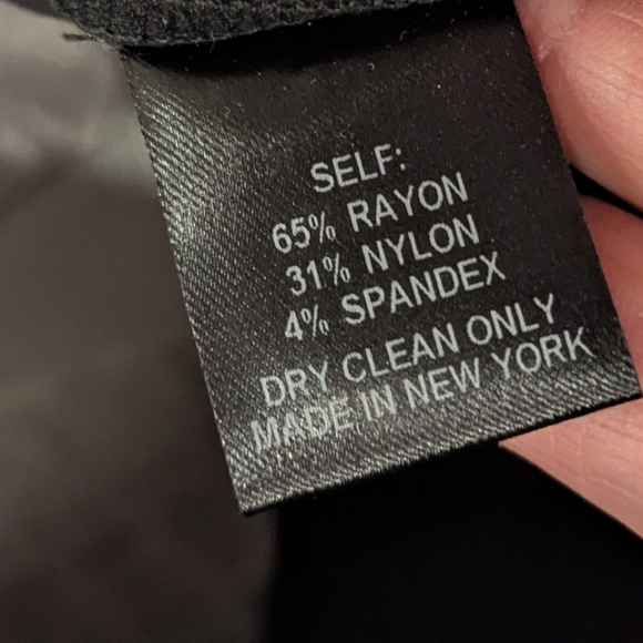 Alvin Valley Black Side Zip Rayon Blend Dress Psnts Size 6 - Picture 5 of 8